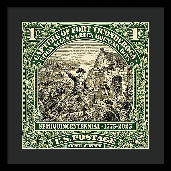Fort Ticonderoga 1c 1 - Framed Print