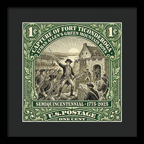 Fort Ticonderoga 1c 1 - Framed Print