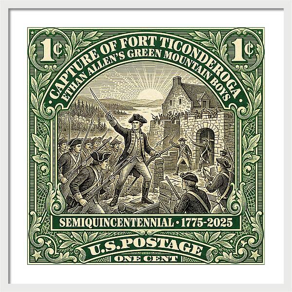 Fort Ticonderoga 1c 1 - Framed Print