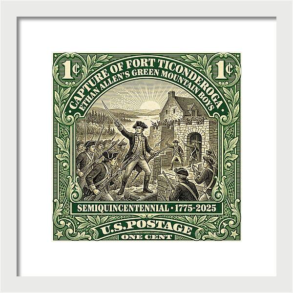 Fort Ticonderoga 1c 1 - Framed Print