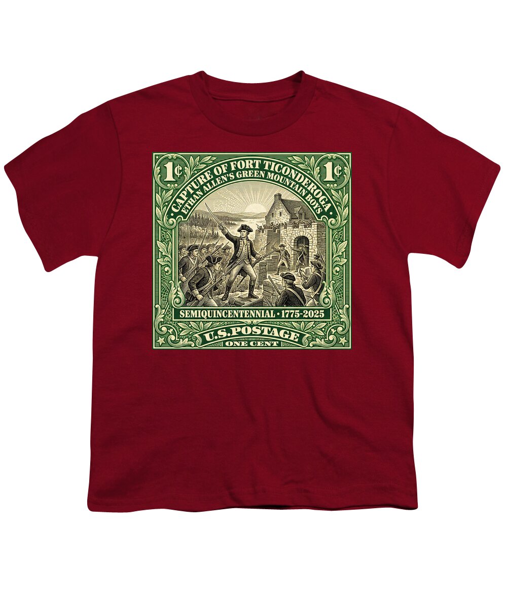 Fort Ticonderoga 1c 1 - Youth T-Shirt