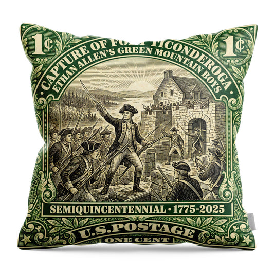 Fort Ticonderoga 1c 1 - Throw Pillow