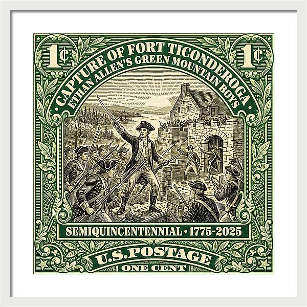Fort Ticonderoga 1c 1 - Framed Print
