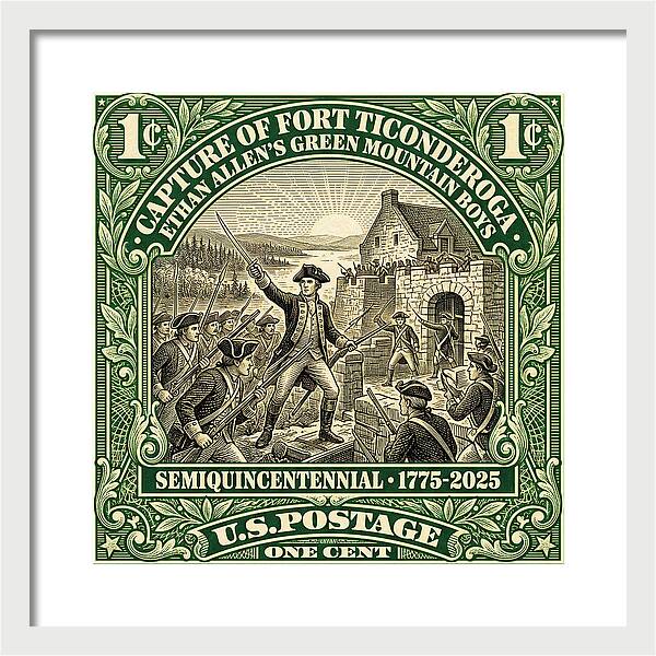 Fort Ticonderoga 1c 1 - Framed Print