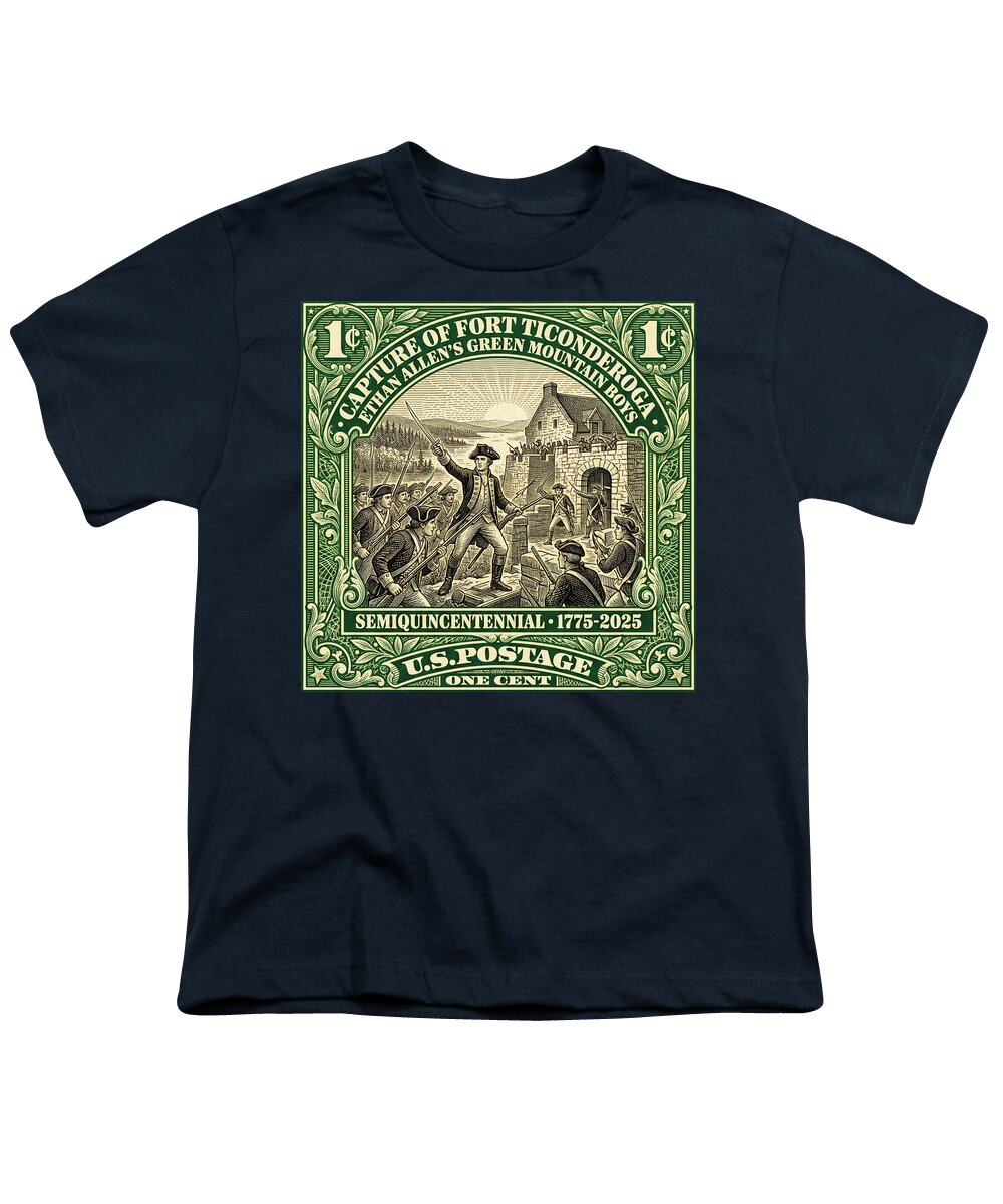 Fort Ticonderoga 1c 1 - Youth T-Shirt
