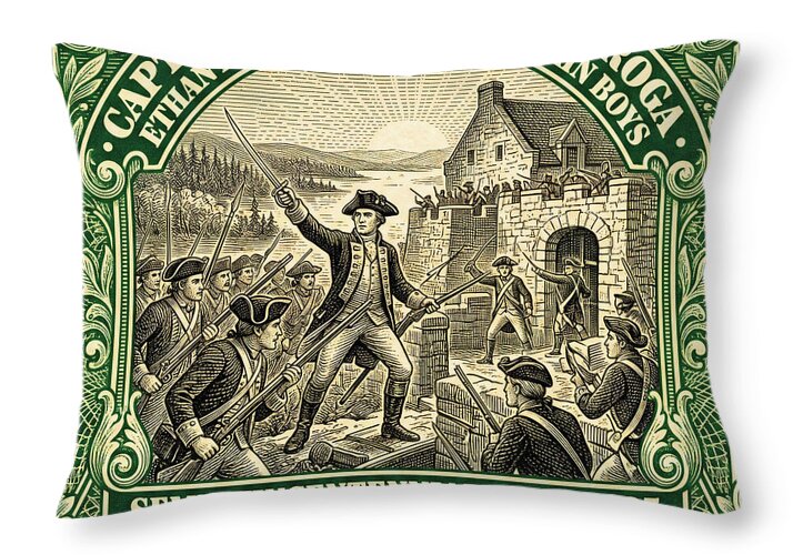 Fort Ticonderoga 1c 1 - Throw Pillow