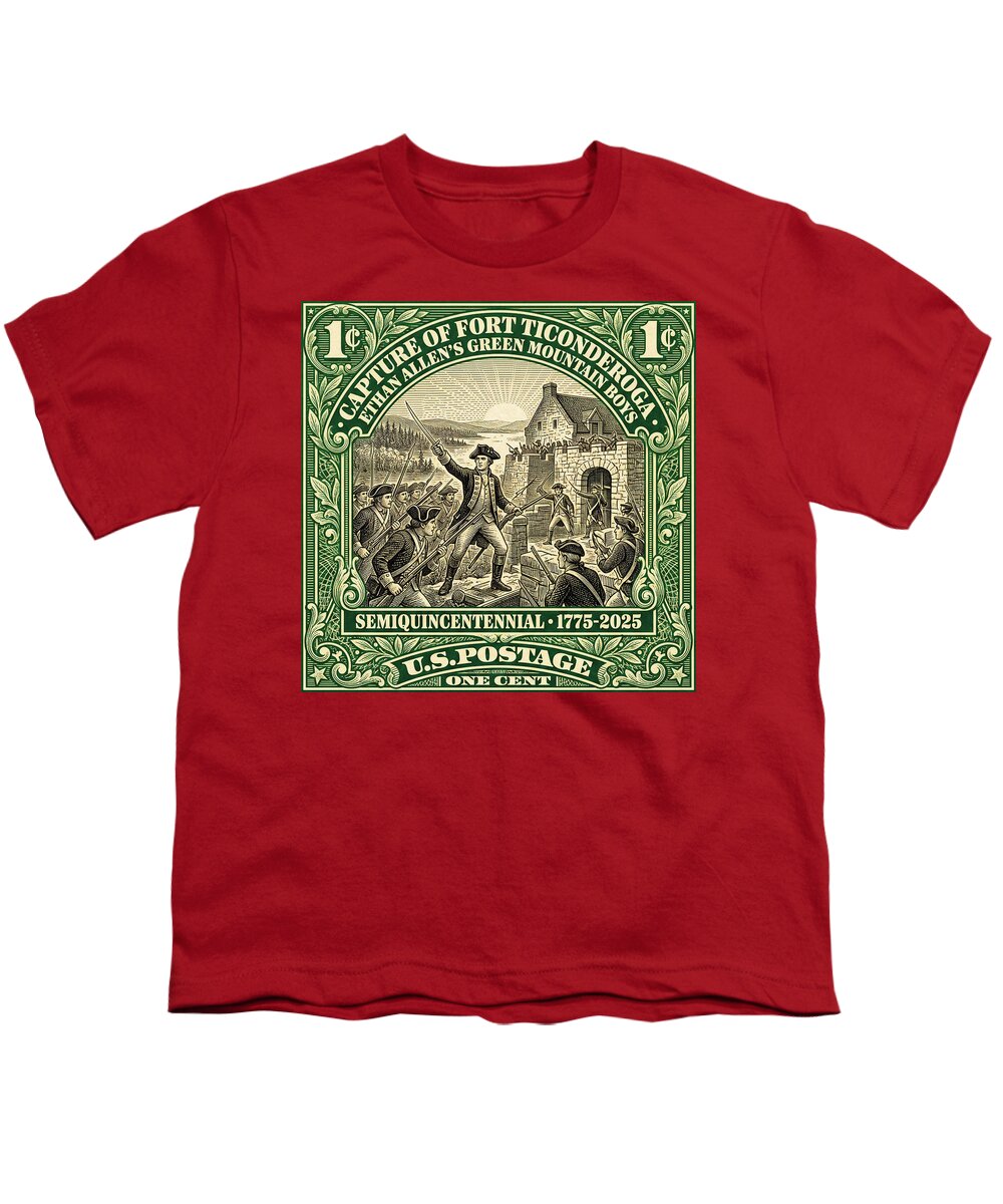 Fort Ticonderoga 1c 1 - Youth T-Shirt