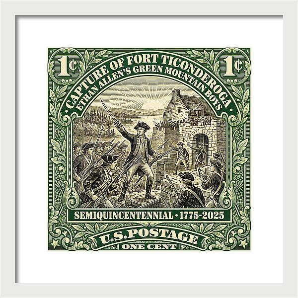 Fort Ticonderoga 1c 1 - Framed Print