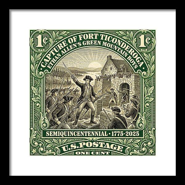 Fort Ticonderoga 1c 1 - Framed Print