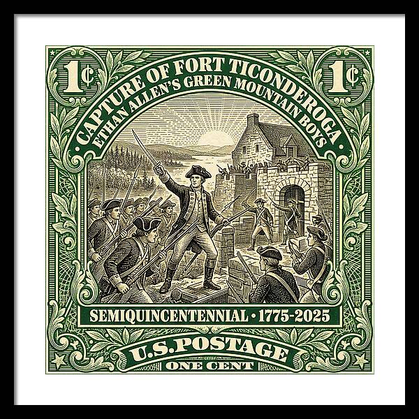 Fort Ticonderoga 1c 1 - Framed Print