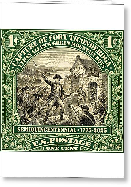 Fort Ticonderoga 1c 1 - Greeting Card