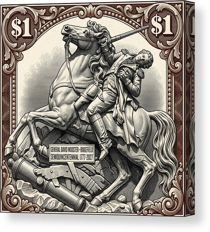 Gen. David Wooster $1 2 - Canvas Print