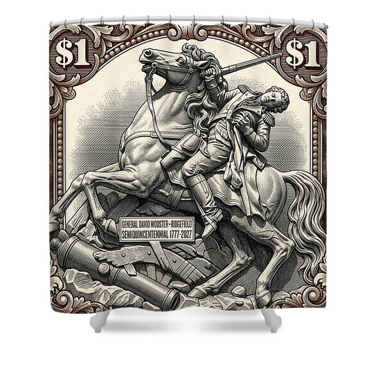 Gen. David Wooster $1 2 - Shower Curtain
