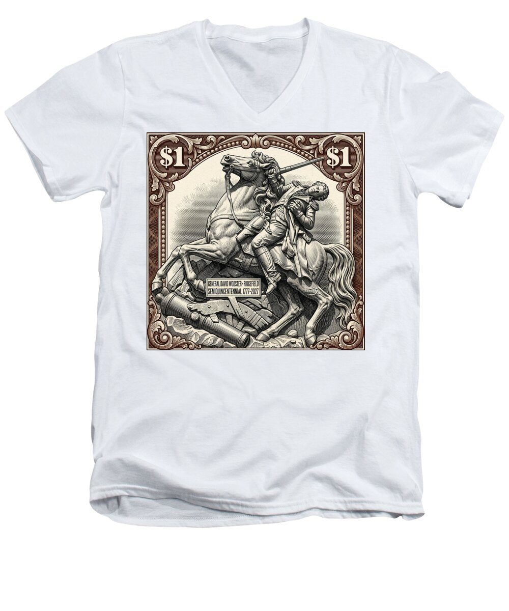 Gen. David Wooster $1 2 - Men's V-Neck T-Shirt