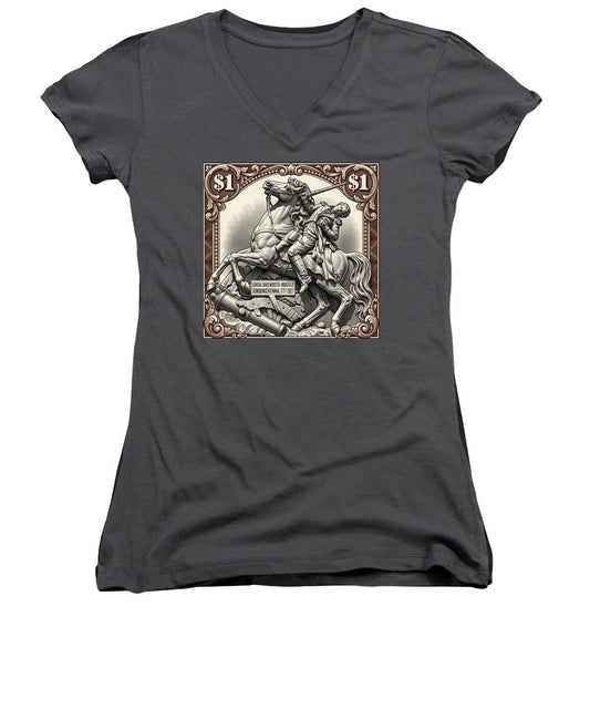 Gen. David Wooster $1 2 - Women's V-Neck