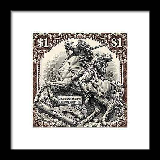Gen. David Wooster $1 2 - Framed Print