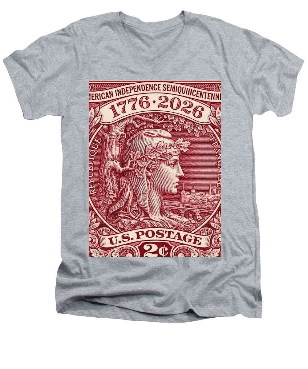 Liberty 2c 1 - Men's V-Neck T-Shirt