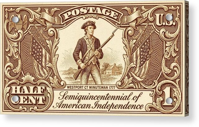 Minuteman 1/2c 1 - Acrylic Print