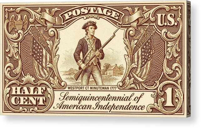 Minuteman 1/2c 1 - Acrylic Print