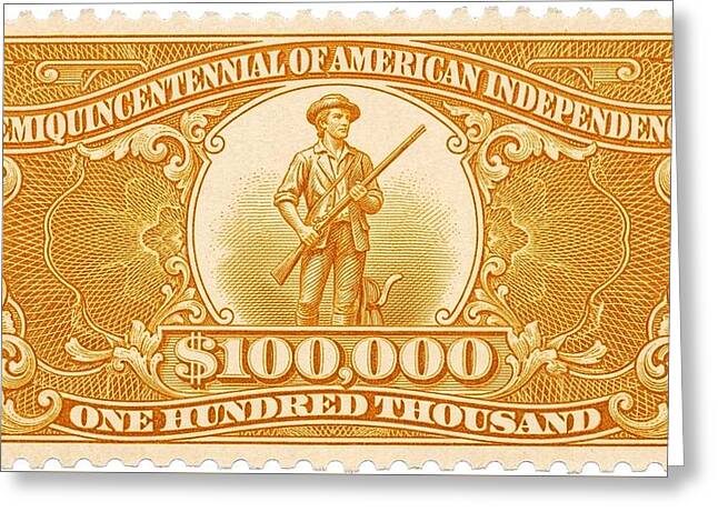 Minuteman $100,000 1 - Greeting Card