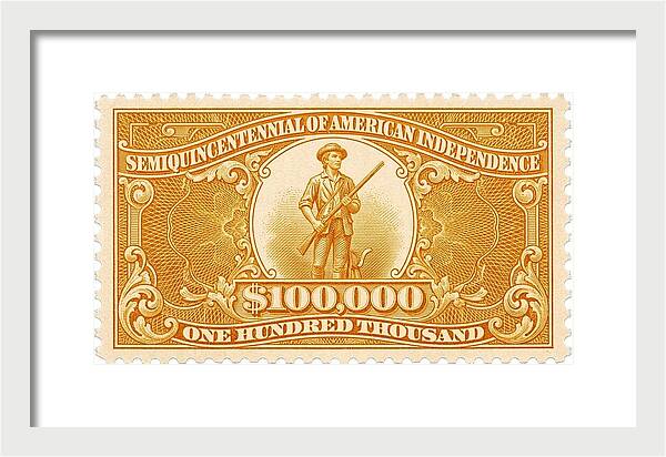 Minuteman $100,000 1 - Framed Print