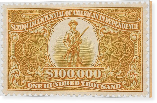 Minuteman $100,000 1 - Wood Print