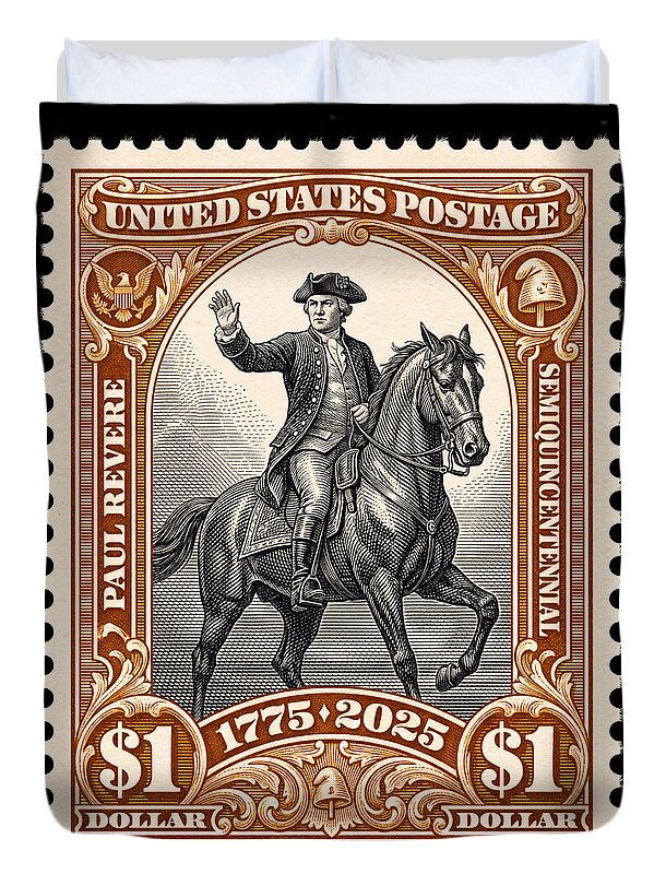 Paul Revere $1 1 - Duvet Cover