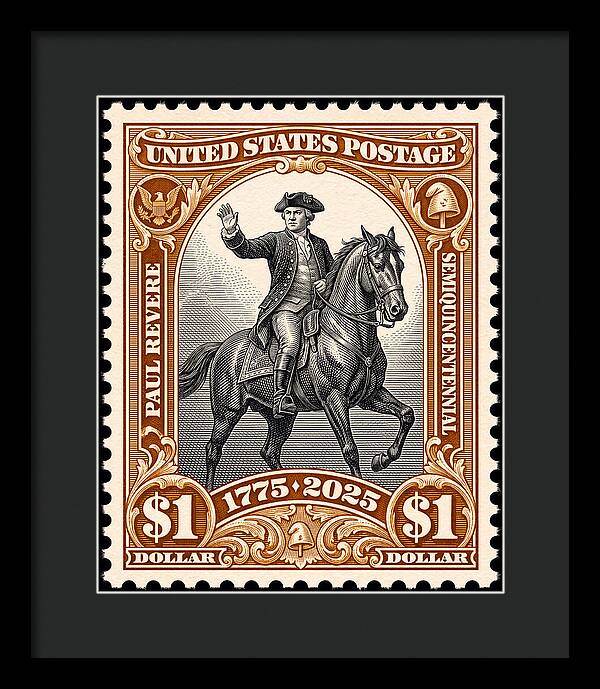 Paul Revere $1 1 - Framed Print