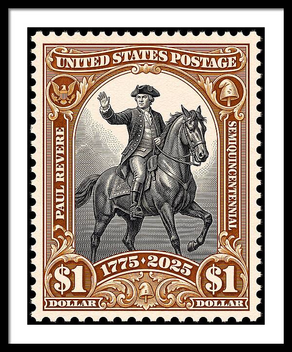 Paul Revere $1 1 - Framed Print
