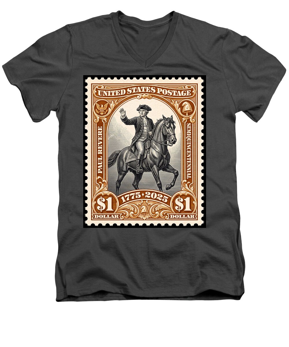 Paul Revere $1 1 - Men's V-Neck T-Shirt