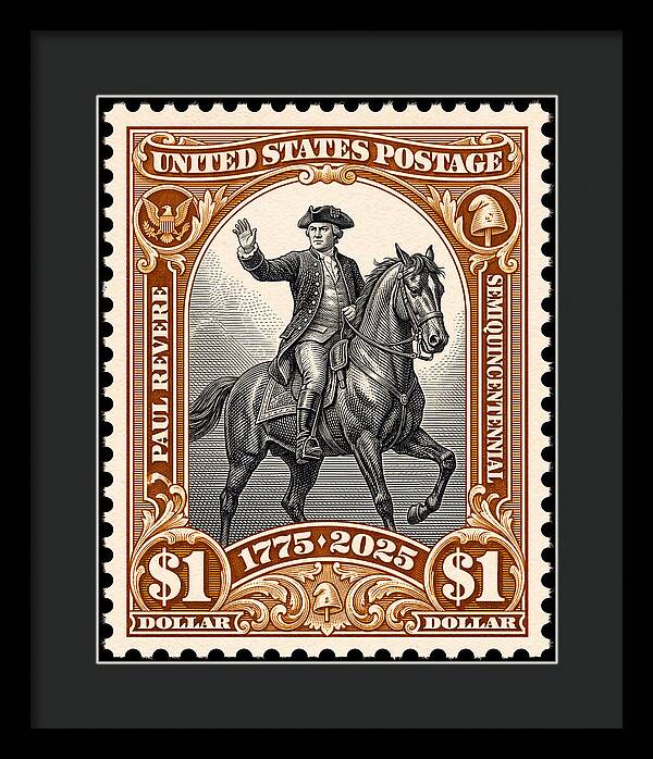 Paul Revere $1 1 - Framed Print