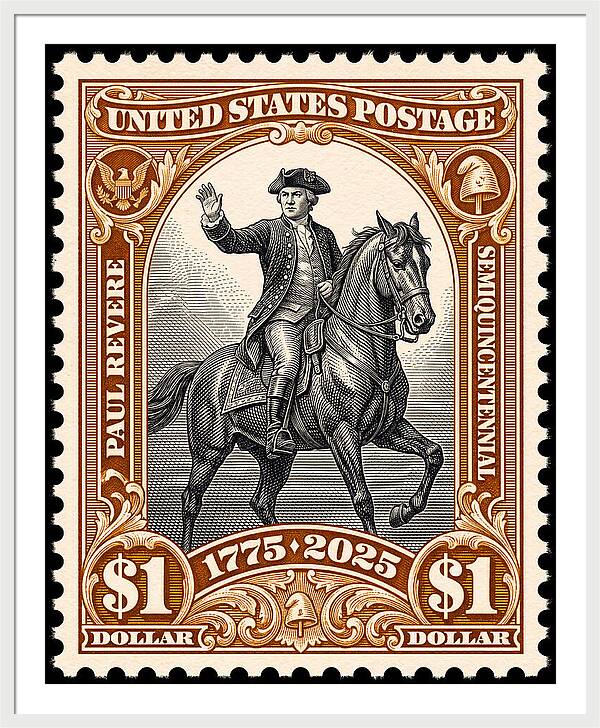 Paul Revere $1 1 - Framed Print