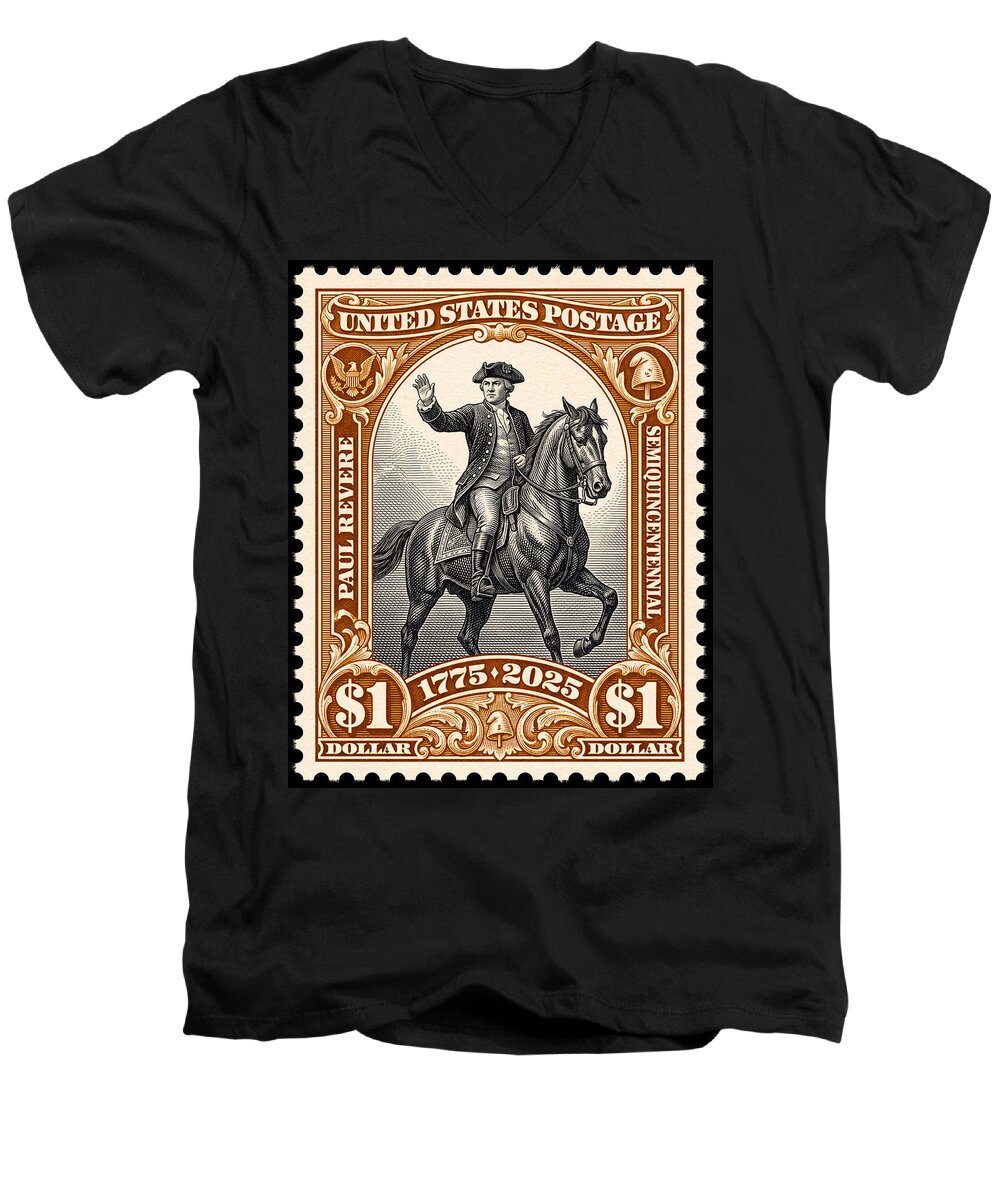 Paul Revere $1 1 - Men's V-Neck T-Shirt