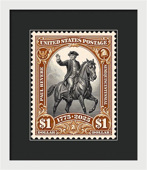 Paul Revere $1 1 - Framed Print