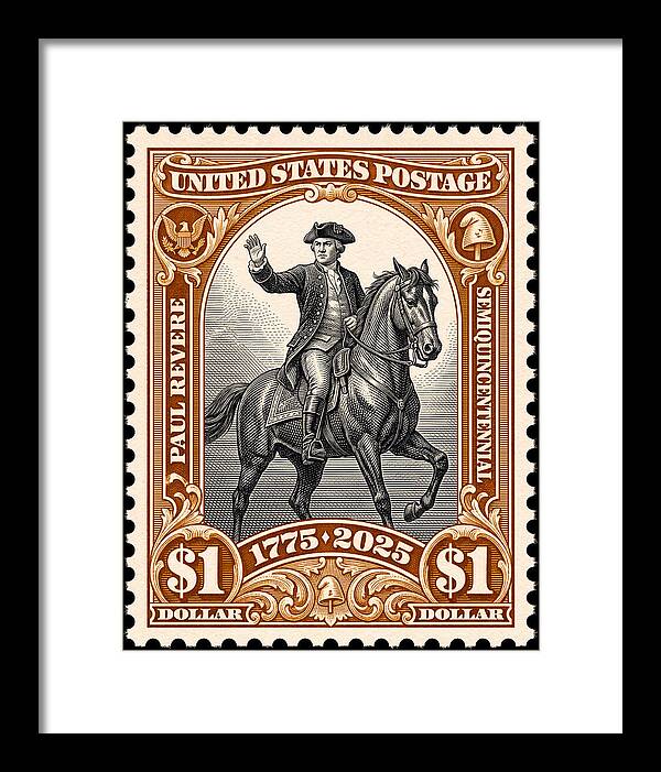 Paul Revere $1 1 - Framed Print