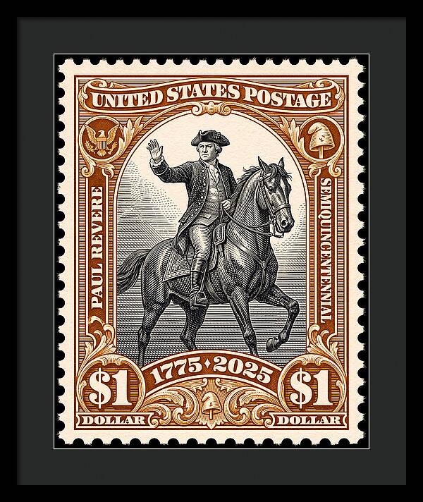 Paul Revere $1 1 - Framed Print