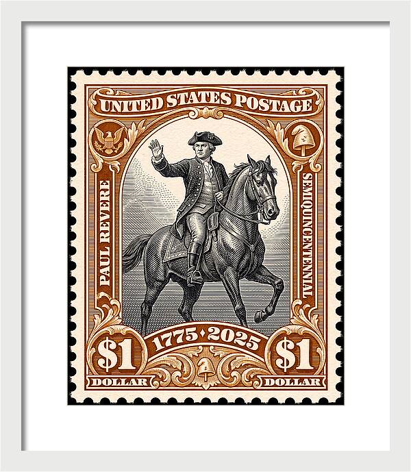 Paul Revere $1 1 - Framed Print