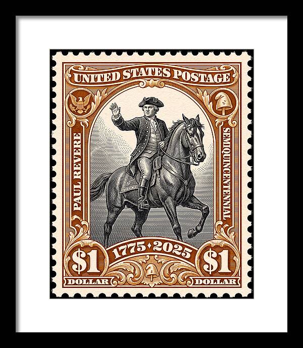 Paul Revere $1 1 - Framed Print