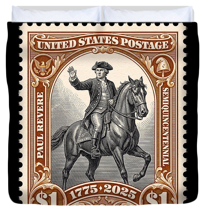 Paul Revere $1 1 - Duvet Cover