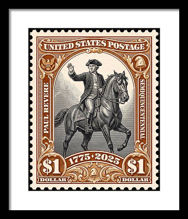 Paul Revere $1 1 - Framed Print
