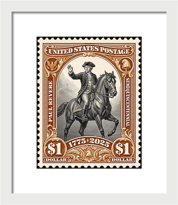 Paul Revere $1 1 - Framed Print