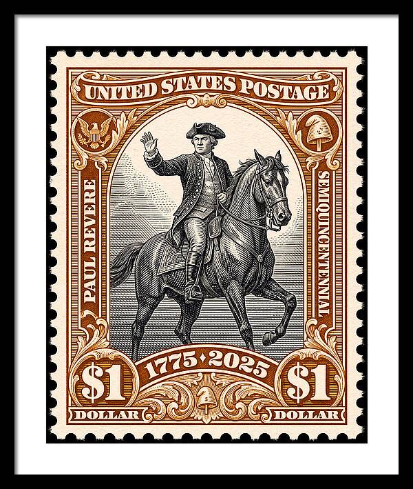 Paul Revere $1 1 - Framed Print