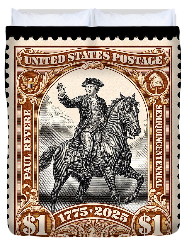 Paul Revere $1 1 - Duvet Cover