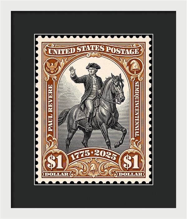 Paul Revere $1 1 - Framed Print