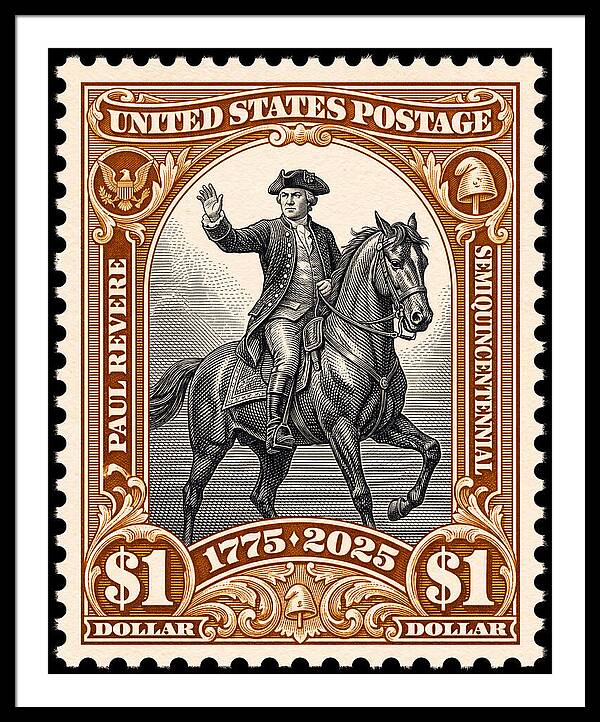 Paul Revere $1 1 - Framed Print