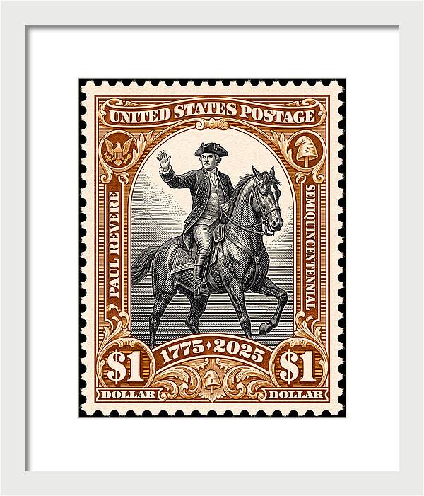 Paul Revere $1 1 - Framed Print