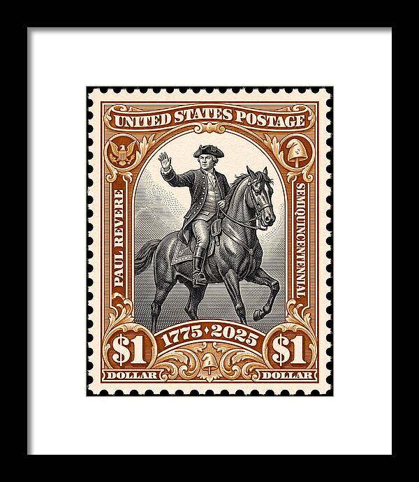 Paul Revere $1 1 - Framed Print