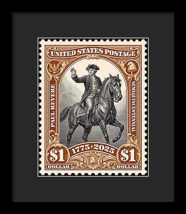 Paul Revere $1 1 - Framed Print