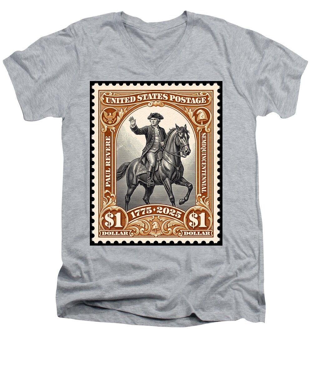 Paul Revere $1 1 - Men's V-Neck T-Shirt