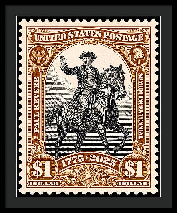 Paul Revere $1 1 - Framed Print
